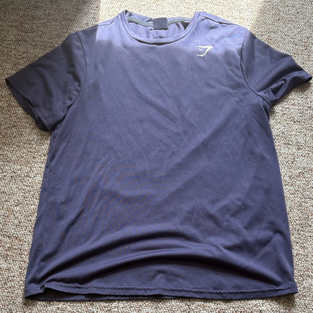 Gymshark Men's Navy Short Sleeve Tee
